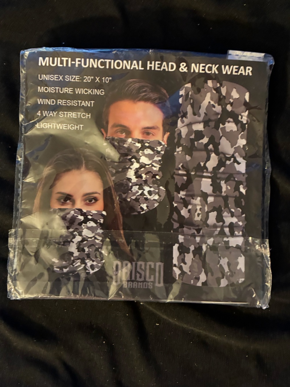 Multi-Functional Head & Neck Wear - Gray Camo